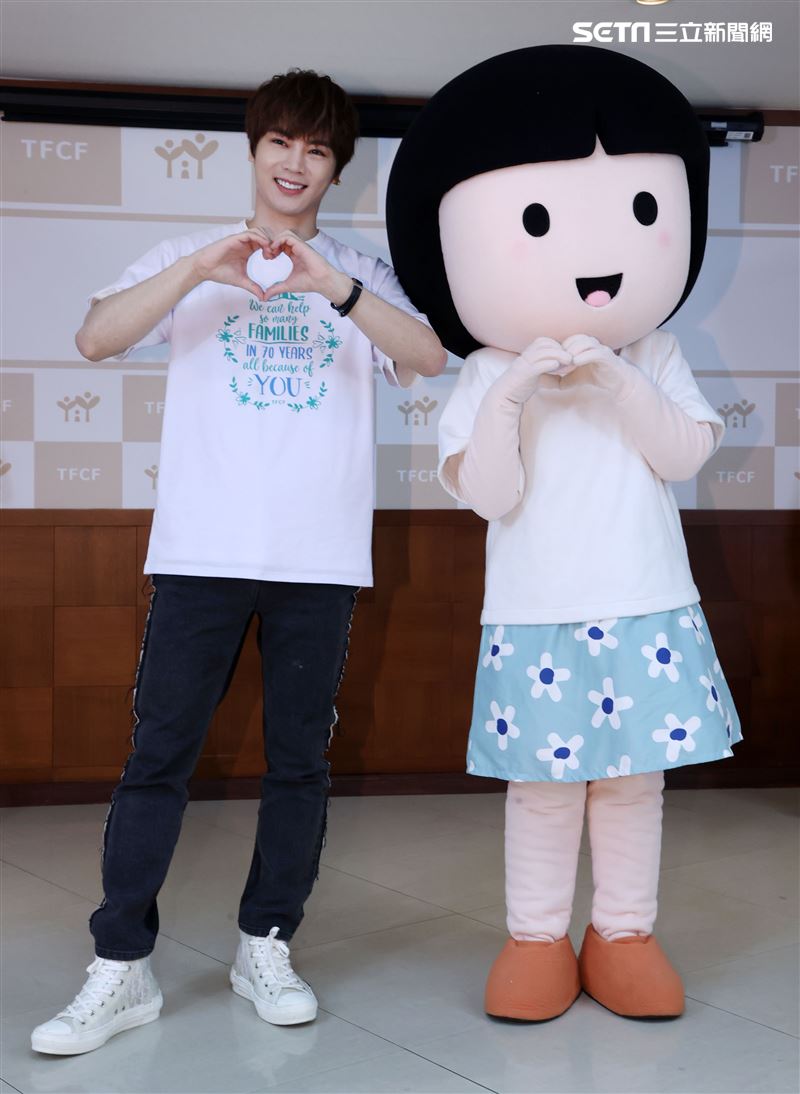 古曜威出席公益年曆家扶「心無限」。（記者邱榮吉/攝影）