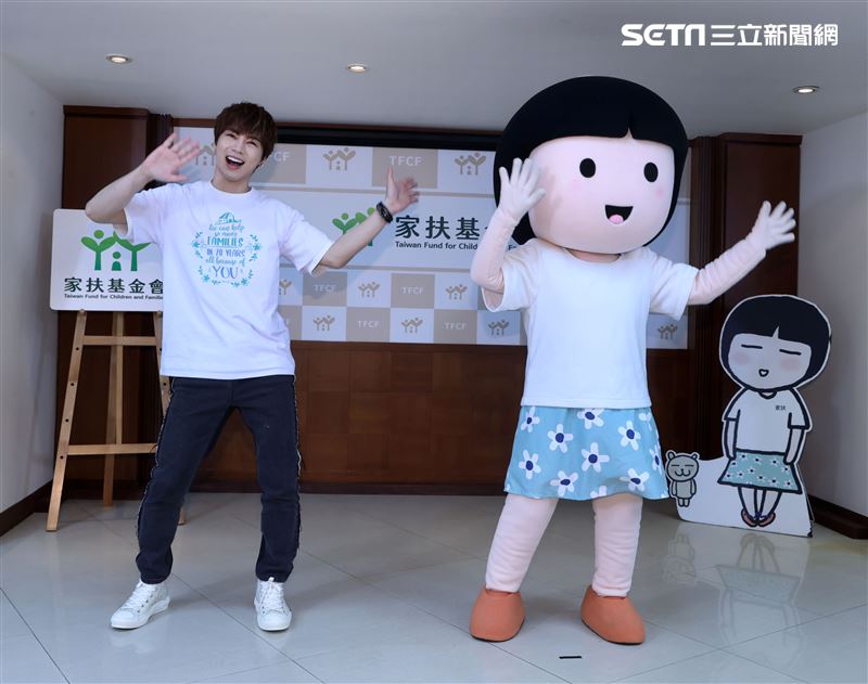 古曜威出席公益年曆家扶「心無限」。（記者邱榮吉/攝影）