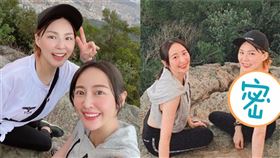 熊熊,爬山,賴薇如,運動內衣,白T　（圖／翻攝自熊熊IG）