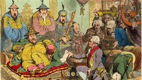 乾隆80大壽，英國派使者前去祝壽。（圖／翻攝自百度百科）