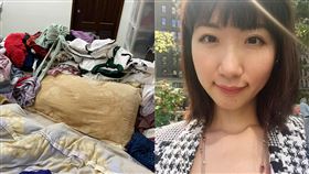 高嘉瑜,廣告小妹,枕頭,囤物症(翻攝自 廣告小妹 臉書)