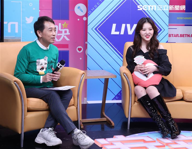 王欣晨安安大明星(唱片宣傳)。（記者邱榮吉/攝影）