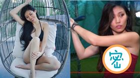 ▲正妹糖糖穿低胸上衣打棒球。（圖／翻攝自《正妹老司機》YT）