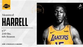 Montrezl Harrell轉投湖人。（圖／翻攝自湖人官方推特）