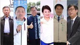 六都市長,柯文哲,侯友宜,鄭文燦,盧秀燕,黃偉哲,陳其邁,(組合圖)
