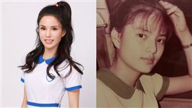 李若彤/17歲高中舊照/54歲上節目再穿高中制服。李若彤微博