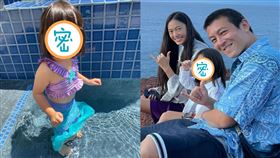 陳冠希曬出與家人到海邊度假的溫馨照，只見一家三口對著鏡頭甜笑，讓粉絲看了直呼太幸福！（圖／翻攝自陳冠希IG）