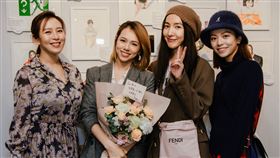 夏于喬的圈內好友蔡燦得，楊謹華，劉品言，宋芸樺，陳喬恩，Janet，簡嫚書。（圖／經紀公司提供）