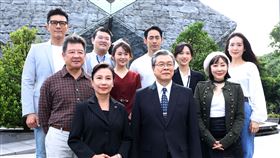 楊烈、路斯明、范宸菲、楊小黎、蔣偉文出席「國際橋牌社2」開鏡。（記者邱榮吉/攝影）