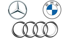 ▲Audi、Mercedes-Benz、BMW Logo(圖/翻攝自Audi、Mercedes-Benz、BMW官網)