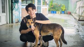 人帥又有愛心　許光漢抱流浪犬嘆心疼