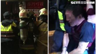 獨／莽男鎖門點瓦斯　警浴血破窗逮人