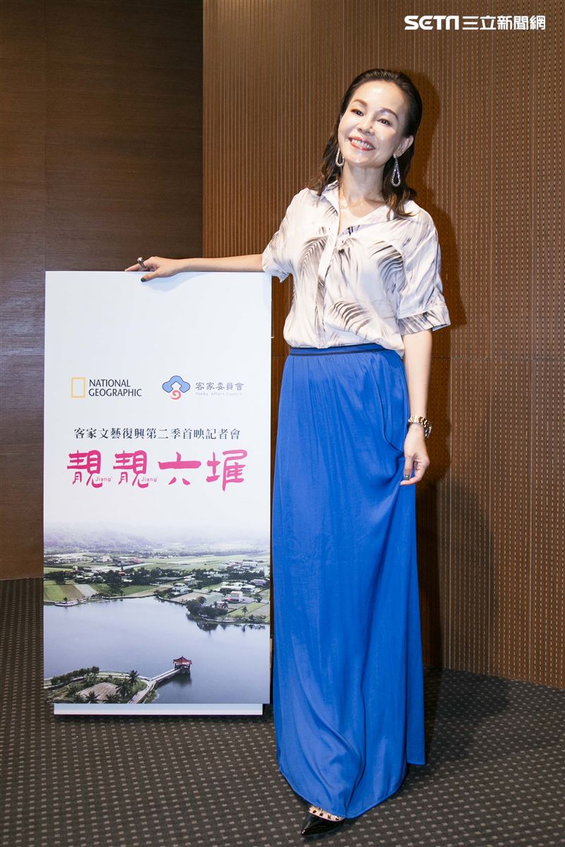 彭佳慧、吳奕蓉出席客家文藝復興第二季「靓靓六堆」首映記者會。（圖／記者楊澍攝影）