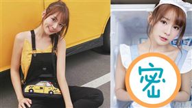 林莎滾蕾絲邊的女僕裝豪乳遮不住。（圖／翻攝自林莎IG）