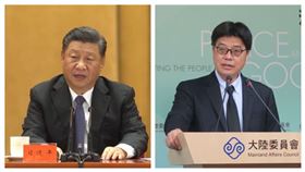 中國國家主席習近平的中國夢之一就是在今年全部脫貧，但是遭到陸委會副主委兼發言人邱垂正打臉。（組合圖／資料照、記者盧素梅攝影）