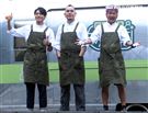 黃秋生、KID林柏昇、宋柏緯 「開著餐車交朋友」開鏡。（記者邱榮吉/攝影）