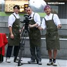 黃秋生、KID林柏昇、宋柏緯 「開著餐車交朋友」開鏡。（記者邱榮吉/攝影）