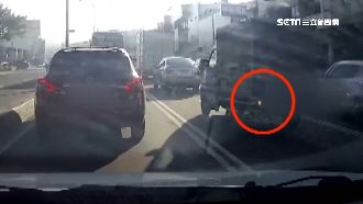 小貨車硬切擦撞轎車　駕駛：要告就告