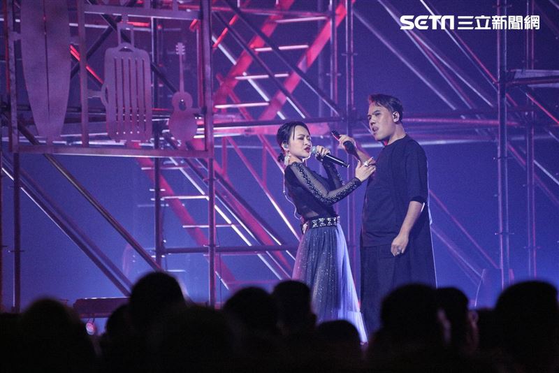 阿爆、桑布伊、戴愛玲、安溥、佛跳牆、9m88、萬芳出席愛之日常音樂節無距場。（圖／記者楊澍攝影）