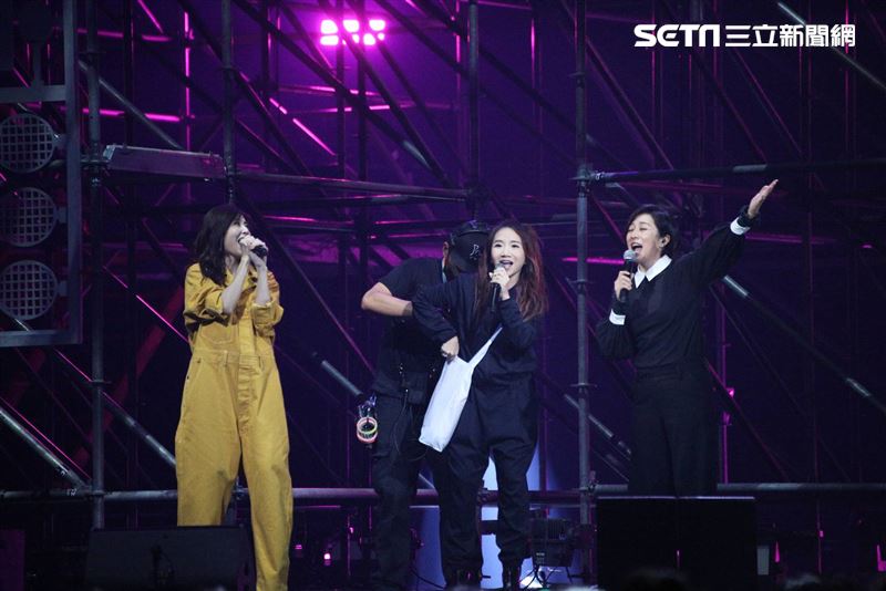 劉若英、蘇慧倫、蔡健雅、光良、蕭煌奇、許富凱出席愛之日常音樂節勇氣場。（圖／記者楊澍攝影）