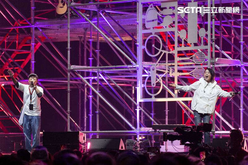 劉若英、蘇慧倫、蔡健雅、光良、蕭煌奇、許富凱出席愛之日常音樂節勇氣場。（圖／記者楊澍攝影）
