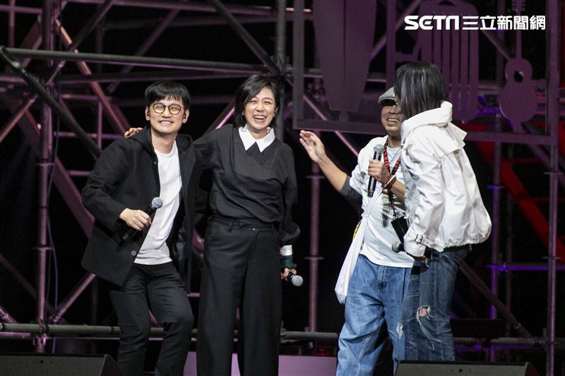 劉若英、蘇慧倫、蔡健雅、光良、蕭煌奇、許富凱出席愛之日常音樂節勇氣場。（圖／記者楊澍攝影）