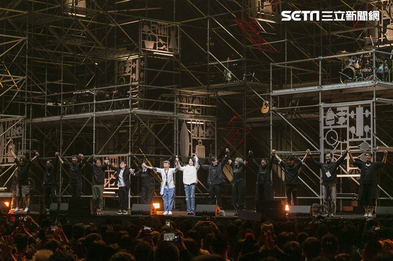 劉若英、蘇慧倫、蔡健雅、光良、蕭煌奇、許富凱出席愛之日常音樂節勇氣場。（圖／記者楊澍攝影）