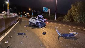 護欄,酒駕,安坑交流道,新北