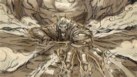 孫悟空被壓在五行山下。（圖／翻攝自百度百科）