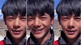 扎西丁真對鏡頭微笑，擄獲百萬粉絲。（圖／翻攝自微博／四川觀察）