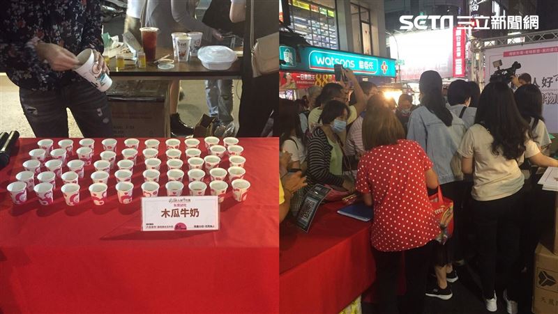 六合夜市辦桌吃免費！果汁1小杯惹議