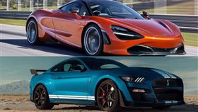 ▲Ford Mustang Shelby GT500對決McLaren 720S（圖／翻攝自Ford、McLaren官網）