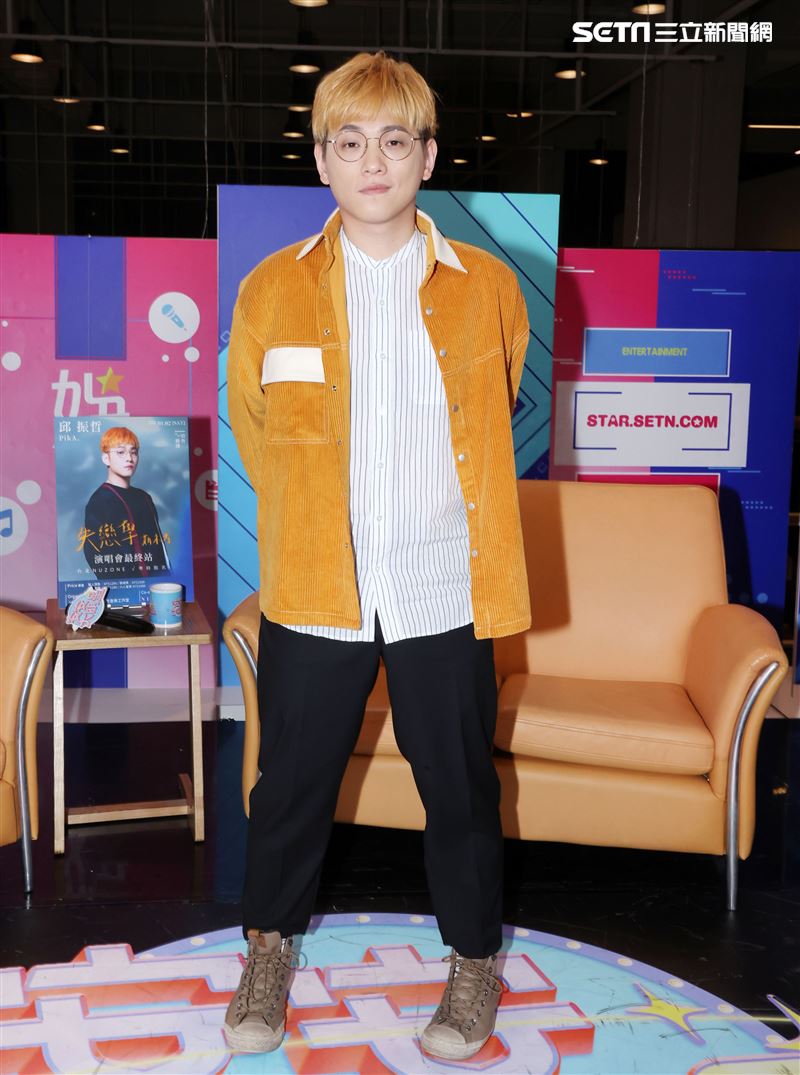 邱振哲安安大明星(演唱會宣傳)。（記者邱榮吉/攝影）