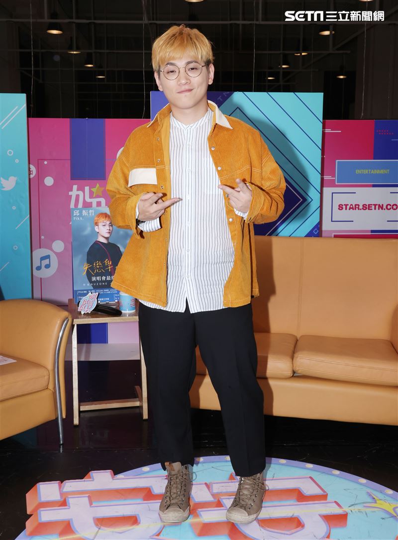邱振哲安安大明星(演唱會宣傳)。（記者邱榮吉/攝影）