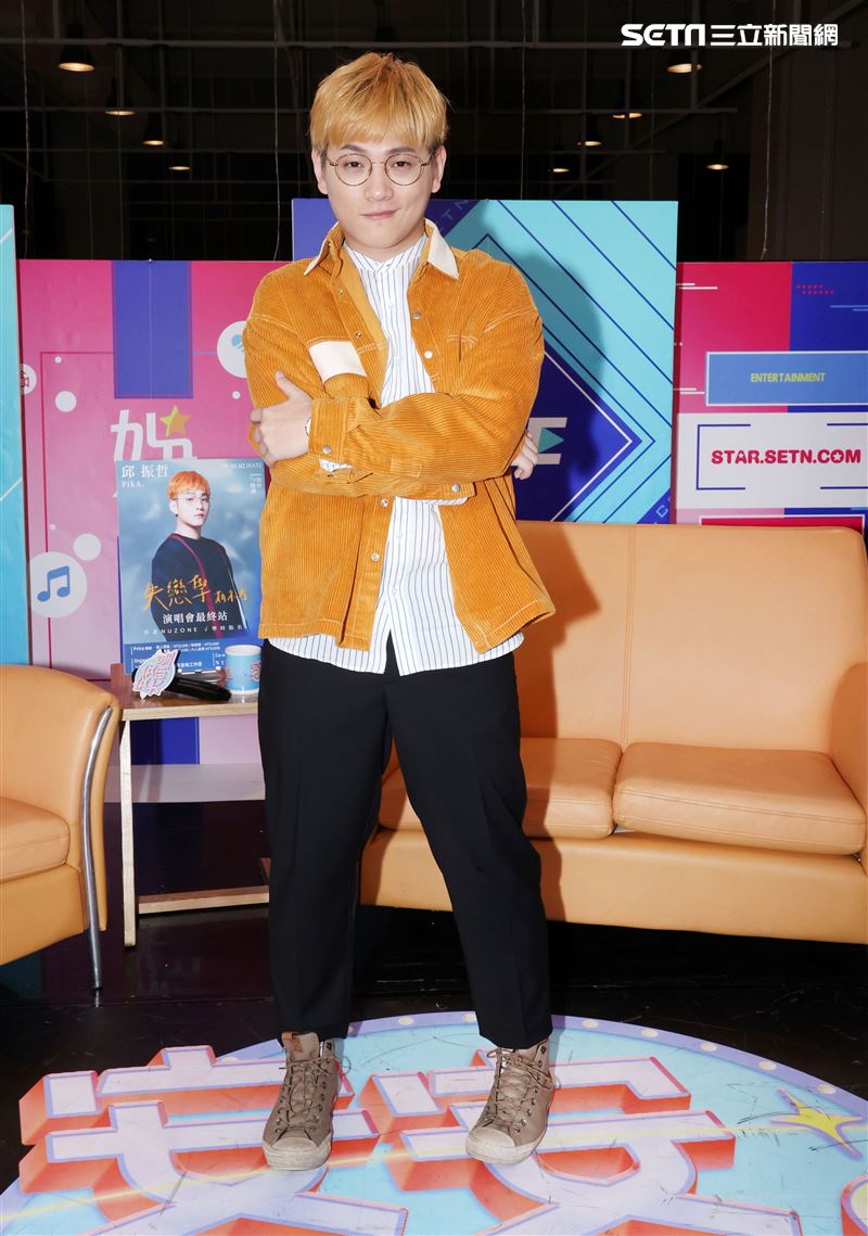 邱振哲安安大明星(演唱會宣傳)。（記者邱榮吉/攝影）