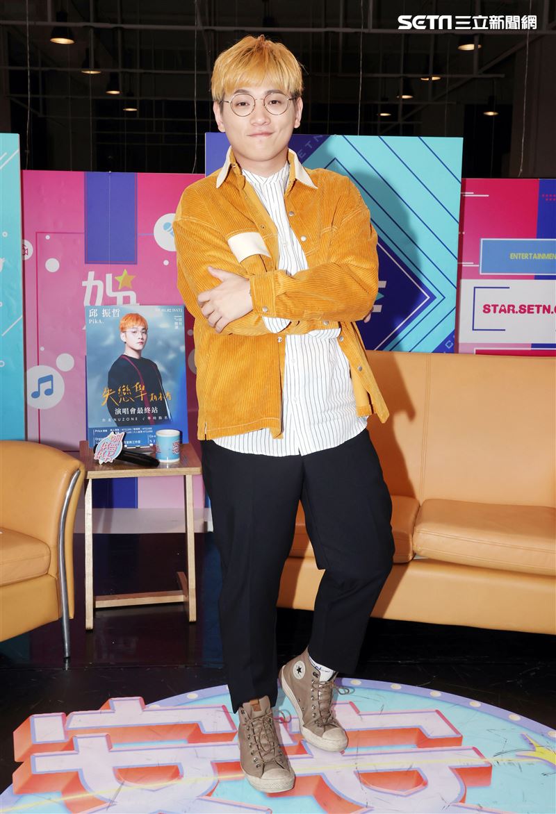 邱振哲安安大明星(演唱會宣傳)。（記者邱榮吉/攝影）