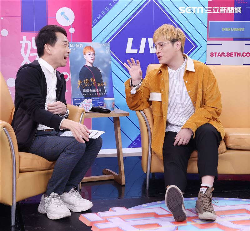 邱振哲安安大明星(演唱會宣傳)。（記者邱榮吉/攝影）