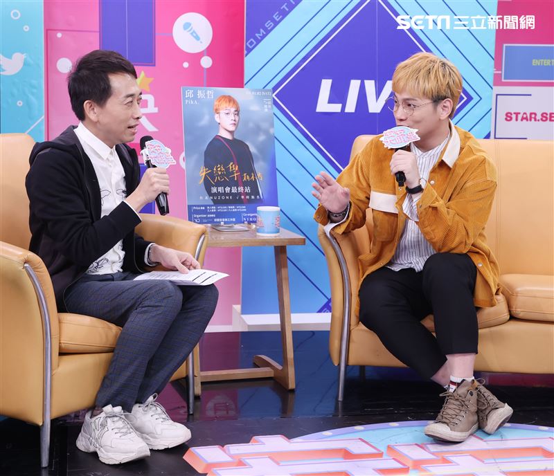 邱振哲安安大明星(演唱會宣傳)。（記者邱榮吉/攝影）