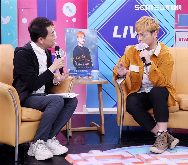 邱振哲安安大明星(演唱會宣傳)。（記者邱榮吉/攝影）