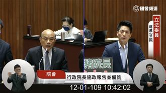 我…不能說！蔣萬安質詢蘇揆又被笑爆