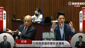 蘇貞昌 蔣萬安 圖／翻攝自立法院議事轉播