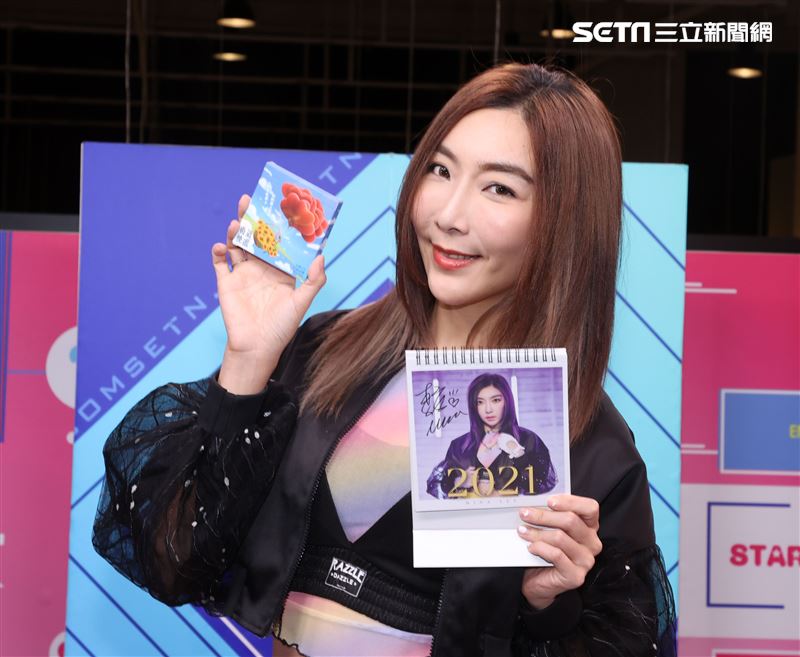 李宓(唱片宣傳)安安大明星。（記者邱榮吉/攝影）