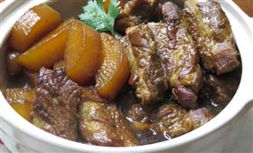 蘿蔔,排骨,滷汁,柚子媽媽,白米。（圖／柚子媽媽來上菜授權）