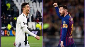 ▲C羅與梅西近年來在足壇堪稱瑜亮。（圖／取自歐足聯推特）