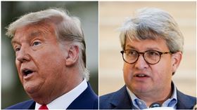 美國總統川普、喬治亞州最高選務官員史特林（Gabriel Sterling）（合成圖／美聯社／達志影像）