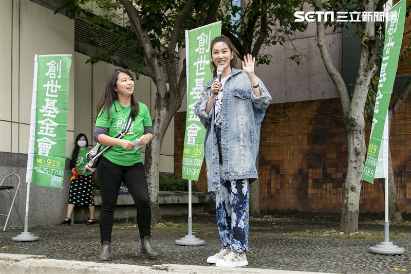 曾莞婷擔任「第31屆寒士吃飽30」愛心大使。（圖／記者楊澍攝影）