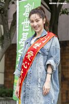 曾莞婷擔任「第31屆寒士吃飽30」愛心大使。（圖／記者楊澍攝影）