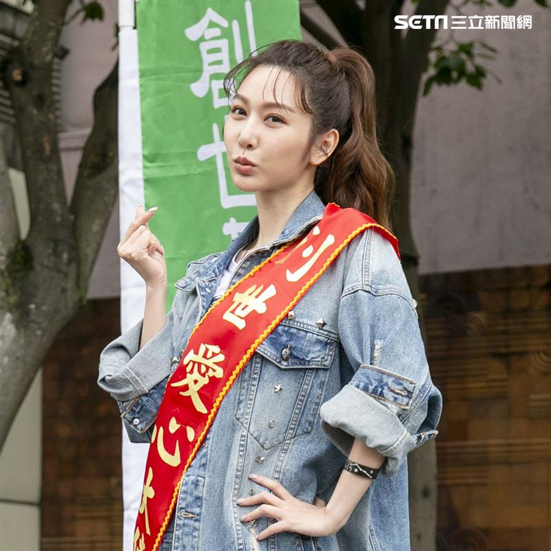 曾莞婷擔任「第31屆寒士吃飽30」愛心大使。（圖／記者楊澍攝影）