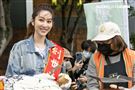 曾莞婷擔任「第31屆寒士吃飽30」愛心大使。（圖／記者楊澍攝影）