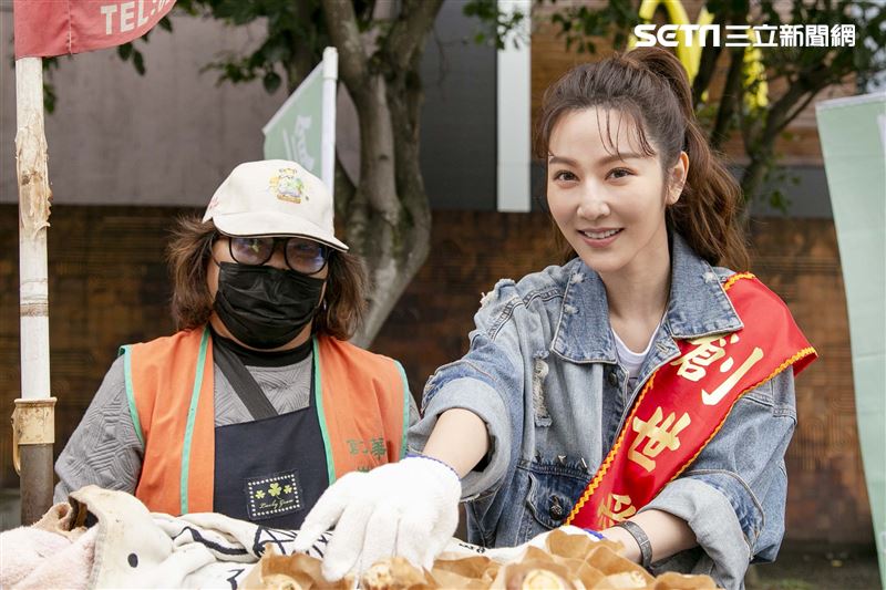 曾莞婷擔任「第31屆寒士吃飽30」愛心大使。（圖／記者楊澍攝影）